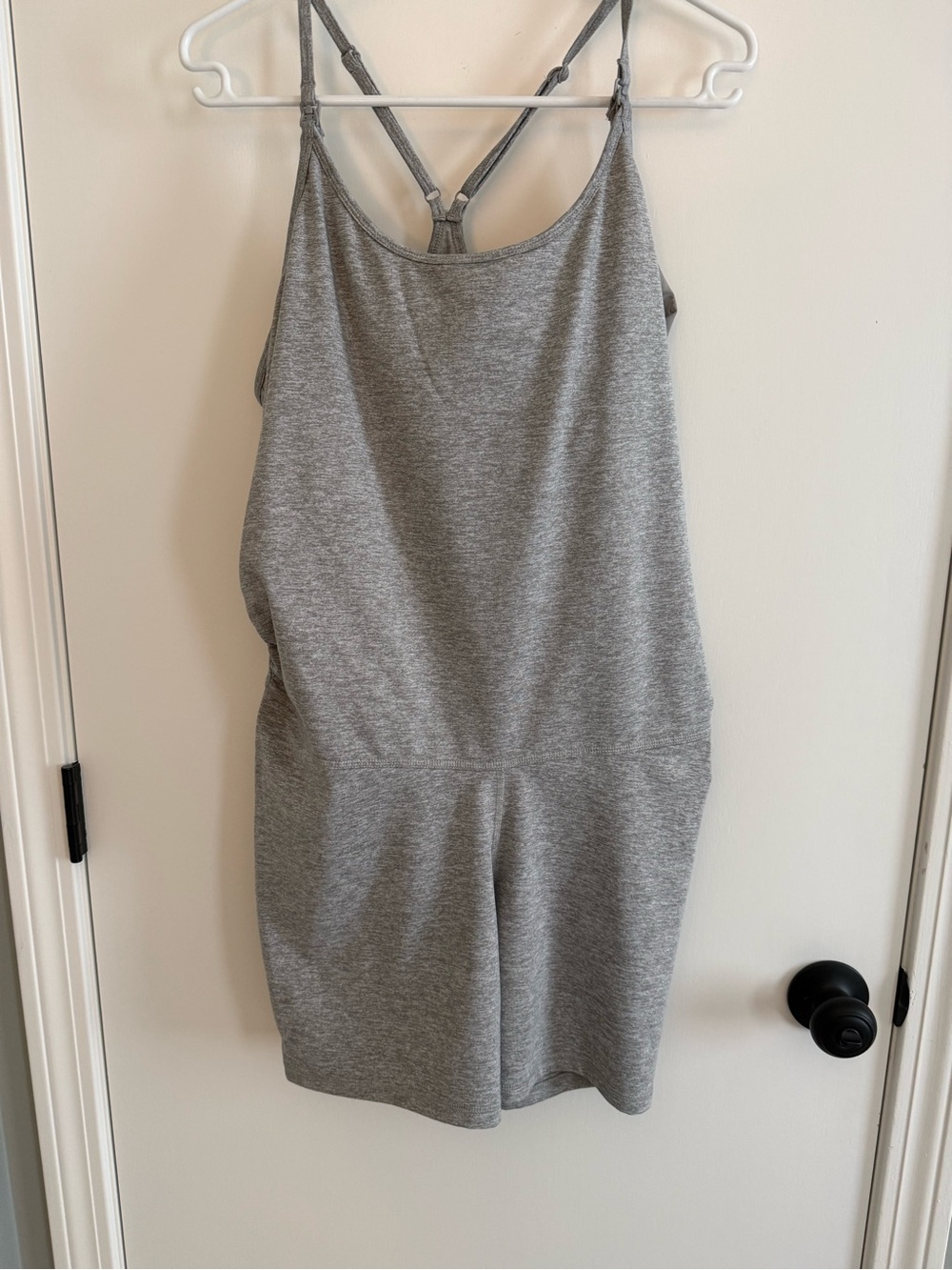 Old Navy Grey Maternity and Nursing Short Romper
